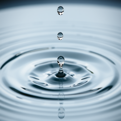 high-speed camera close-up of water droplets falling and creating ripples on a surface, aperture f/2.8, shutter speed 1/1000s, ISO 200, natural light, shallow depth of field, 50mm lens