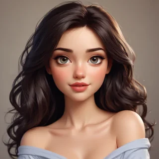 brunette cartoon characters