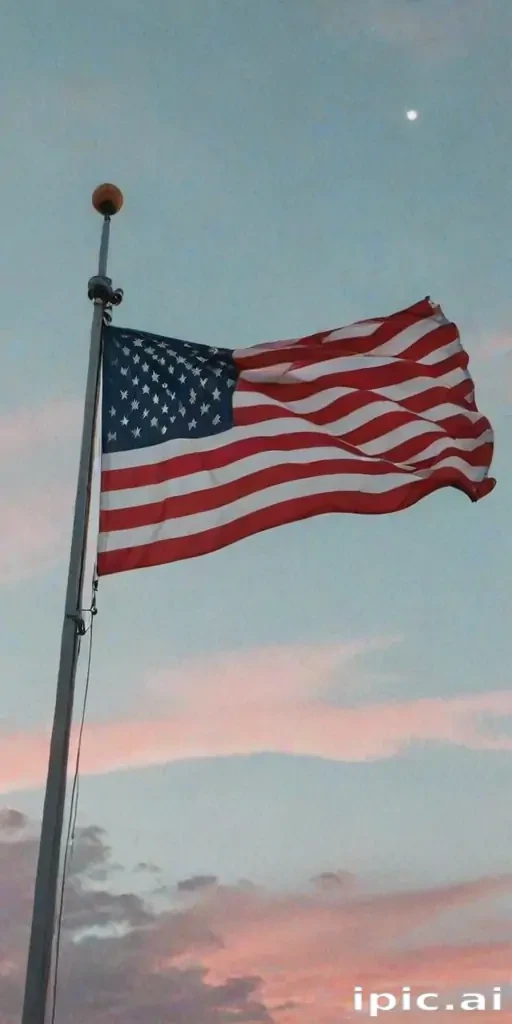 american flag aesthetic