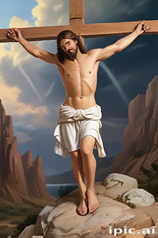 jesus on the cross clipart