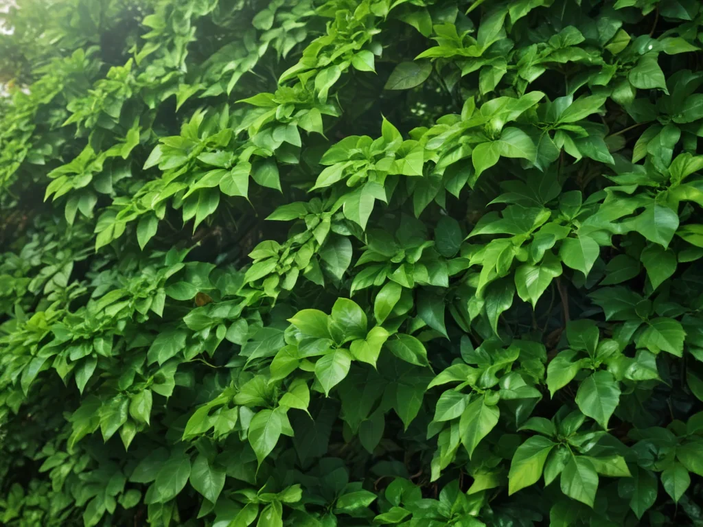 green leaves background