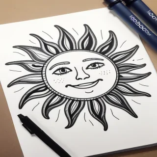 sun doodle