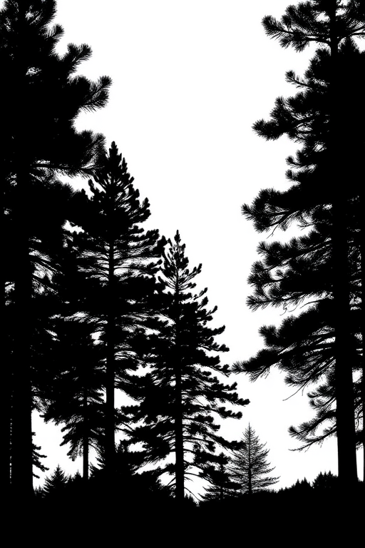 pine tree silhouette png