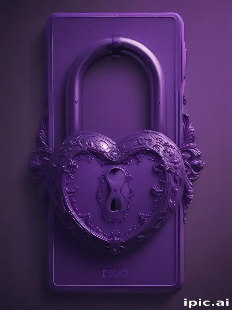 purple lock screen
