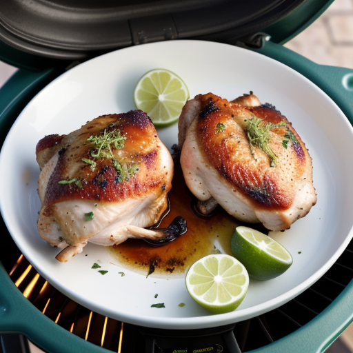 big green egg chicken thighs