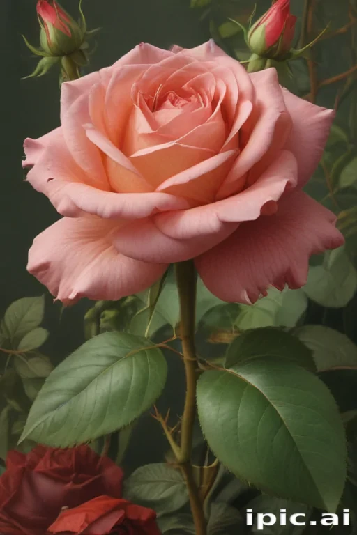 vintage rose illustration