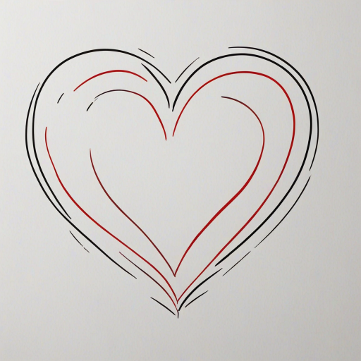 outline heart png