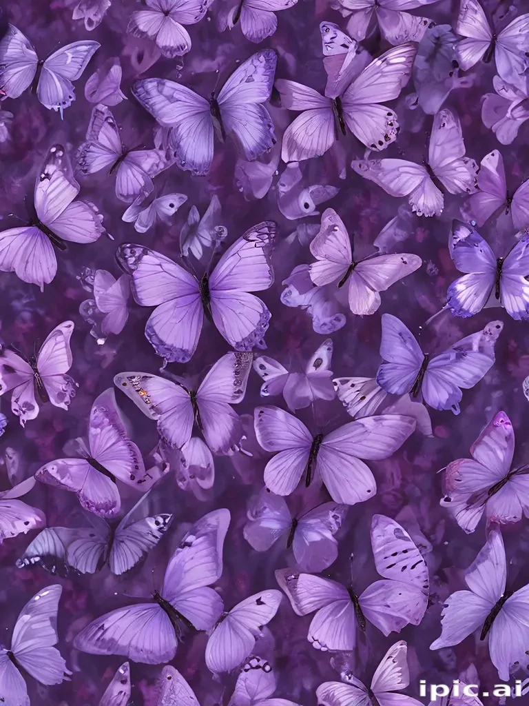 purple butterflies