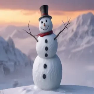 png snowman