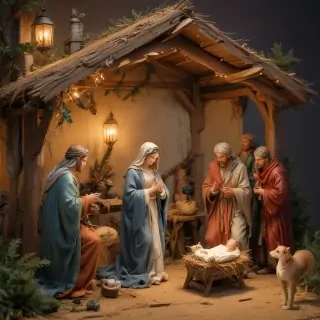 free christmas nativity scene