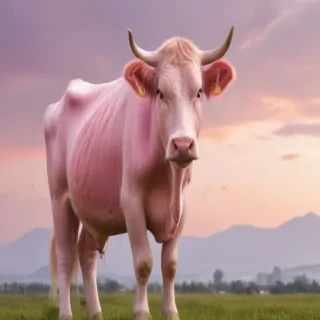 pink cow wallpaper