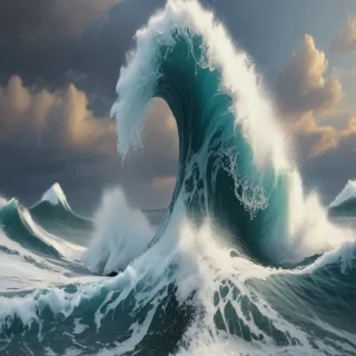 great wave wallpaper