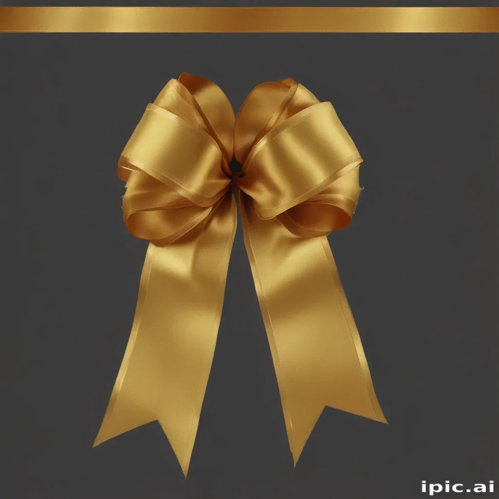 gold ribbon png