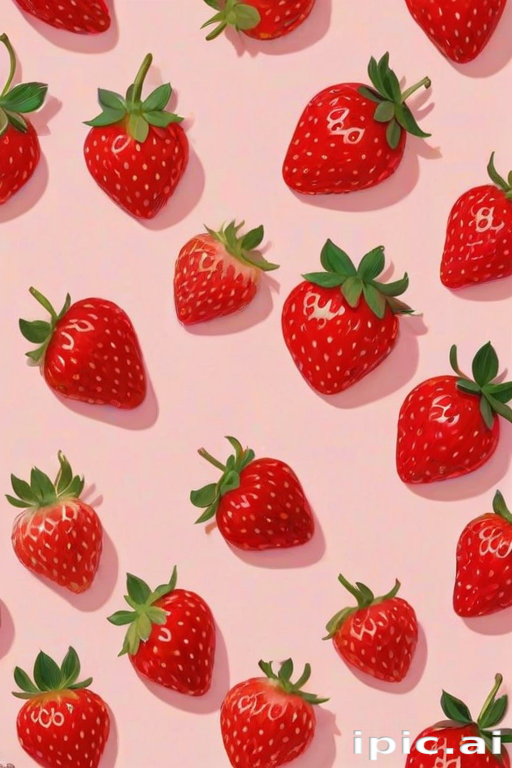 strawberry wallpaper aesthetic