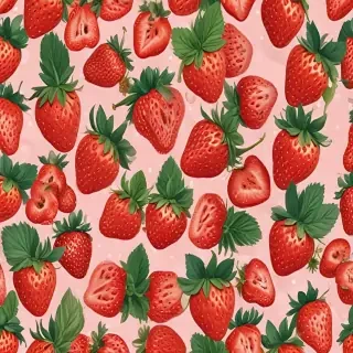 strawberry wallpaper aesthetic