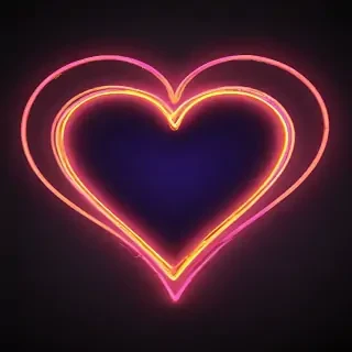 neon heart png