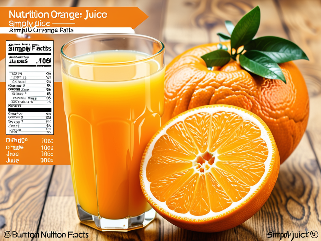 nutrition facts simply orange juice
