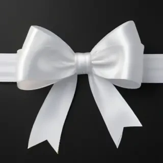 white ribbon png