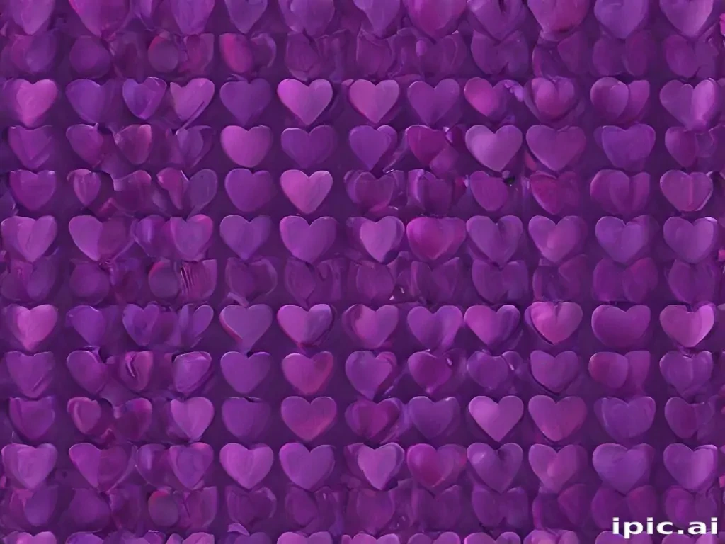 purple heart pattern wallpaper