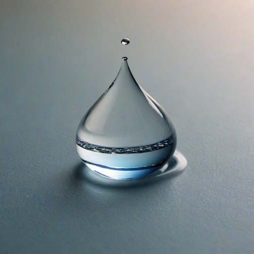 transparent water drop
