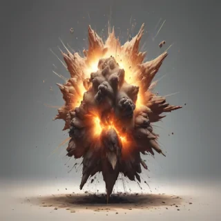 explosion transparent background