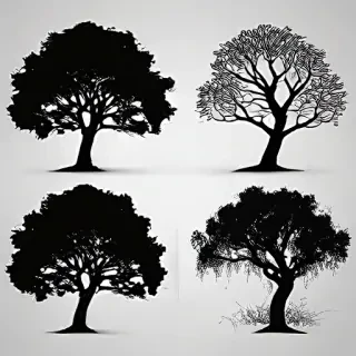 trees silhouette png