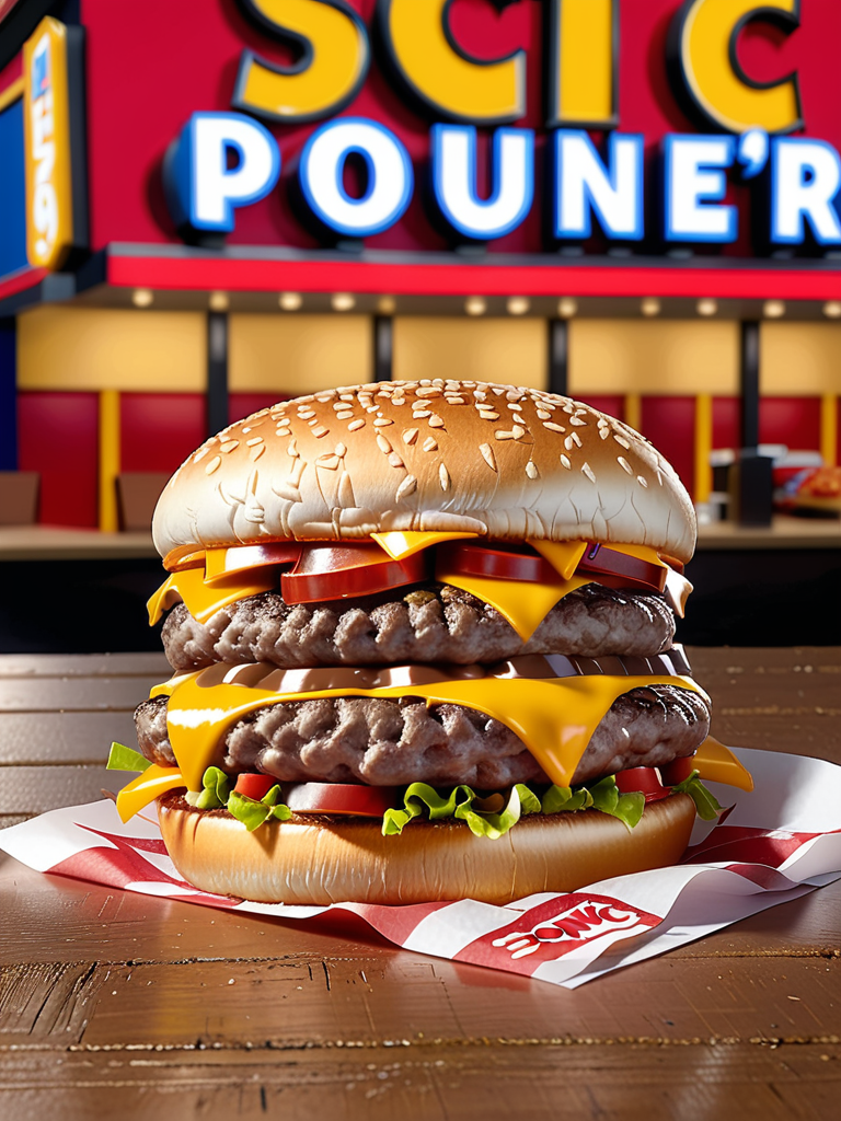 sonic quarter pound double cheeseburger 1.99