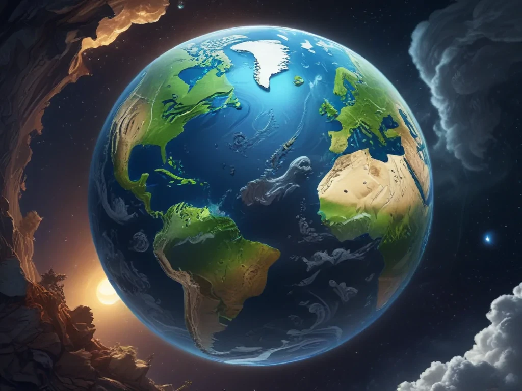 cartoon picture planet earth