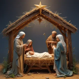 free christmas nativity scene