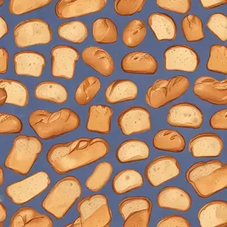 bread in cartoon