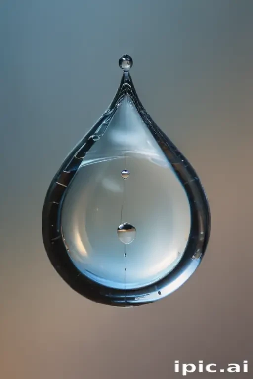 transparent water drop