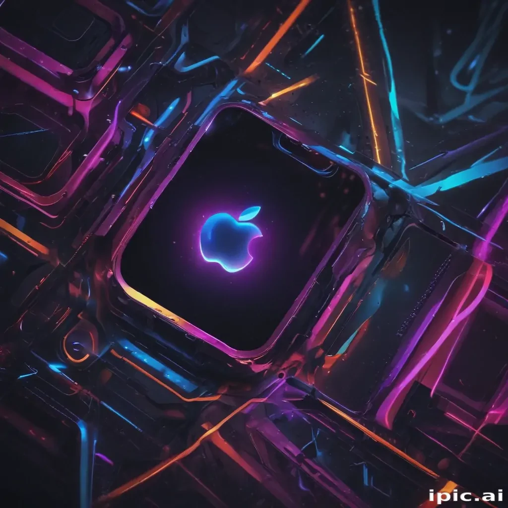 iphone neon wallpaper