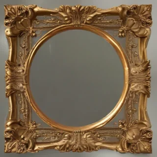 golden frame png transparent