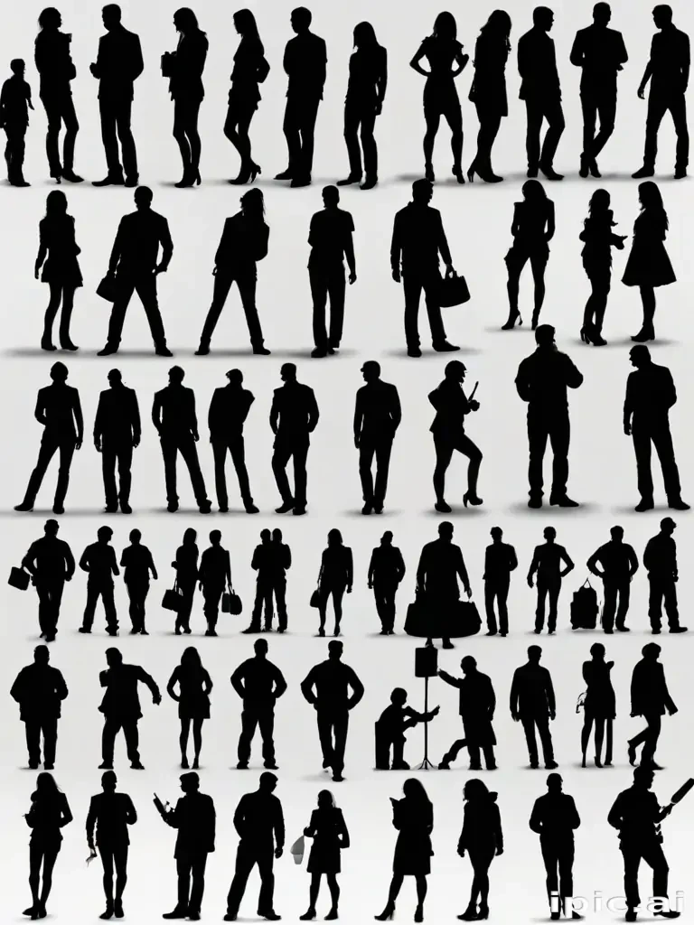 people silhouettes