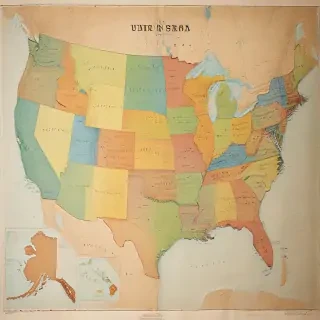 map united states