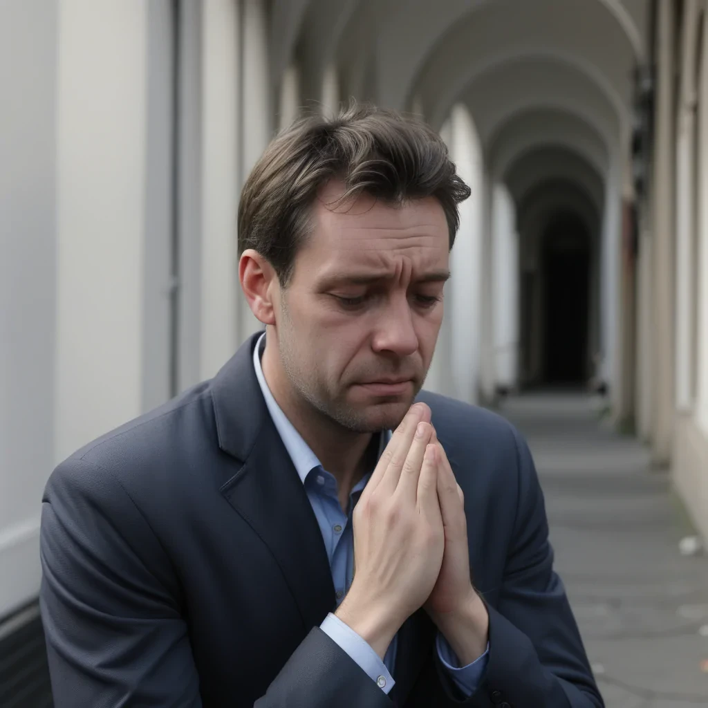 man in sad