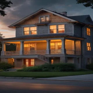 background of the house