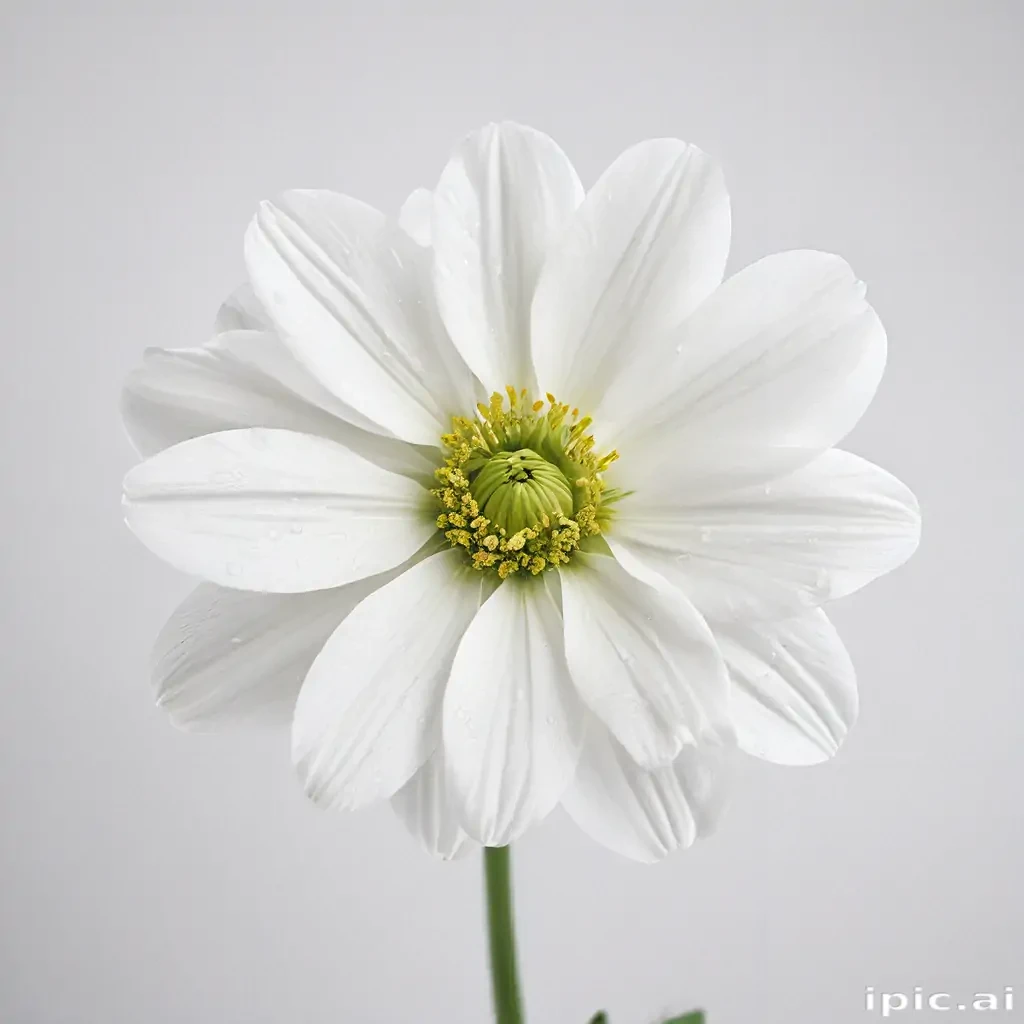 white background flower
