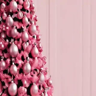 pink christmas aesthetic wallpaper