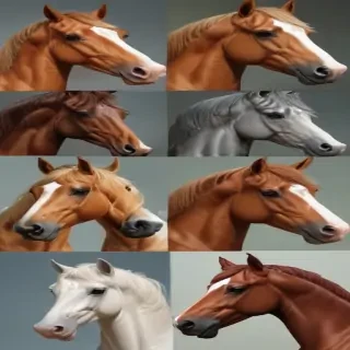 cartoon horses