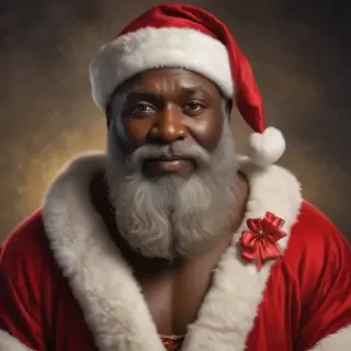 image of black santa