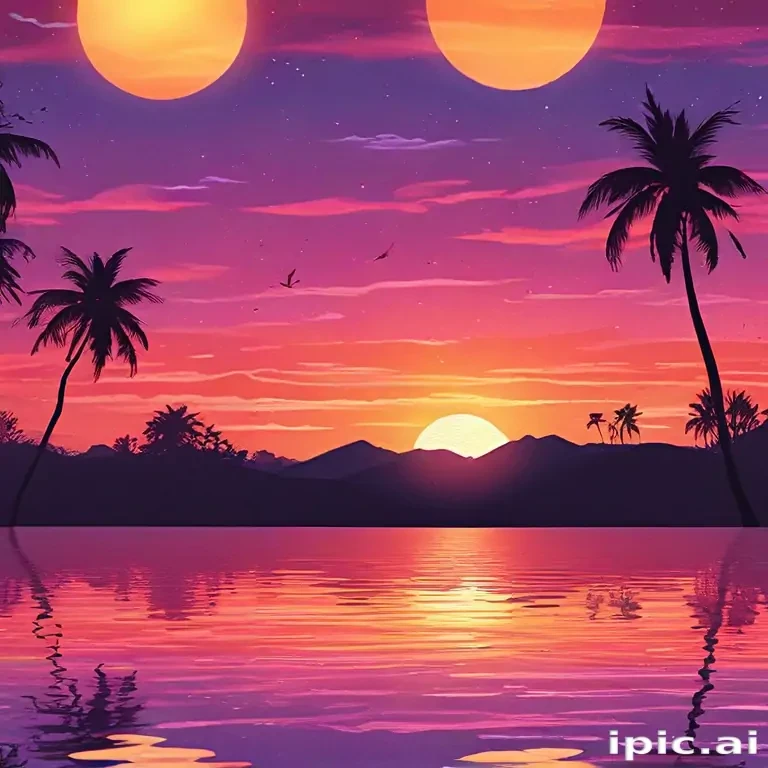 cute sunset backgrounds