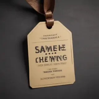 clothing tag mockup