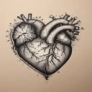 hand drawn heart