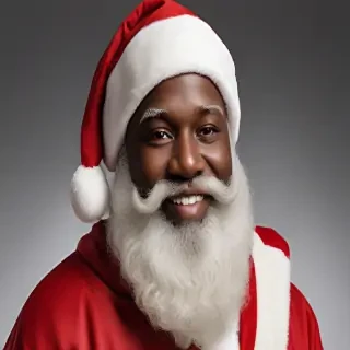 black santa png