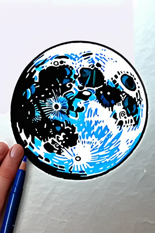 moon drawin