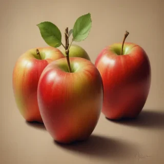 drawings of apples