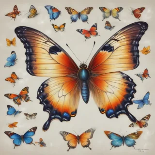 images of drawings of butterflies