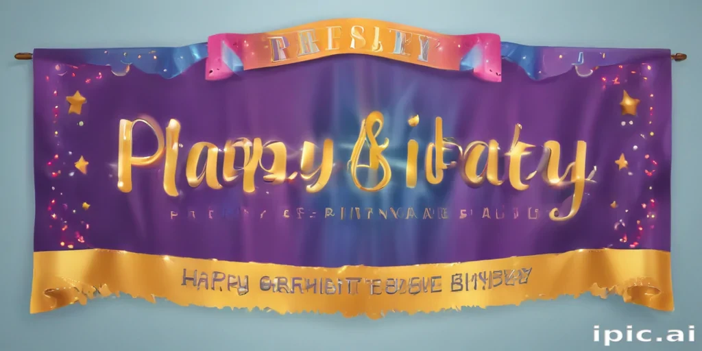 happy birthday banner png
