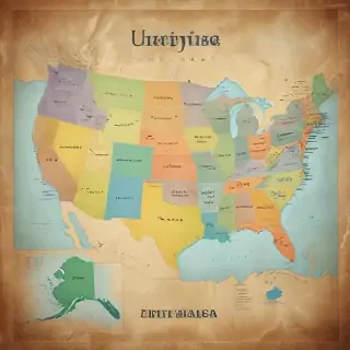 united states map with state names